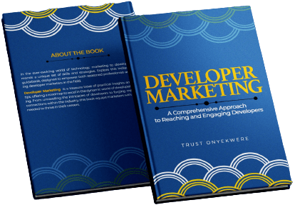 Developer marketing book mockup